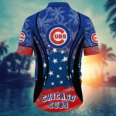 Chicago Cubs All Star Patriot Hawaiian Shirt Back - TeeAloha