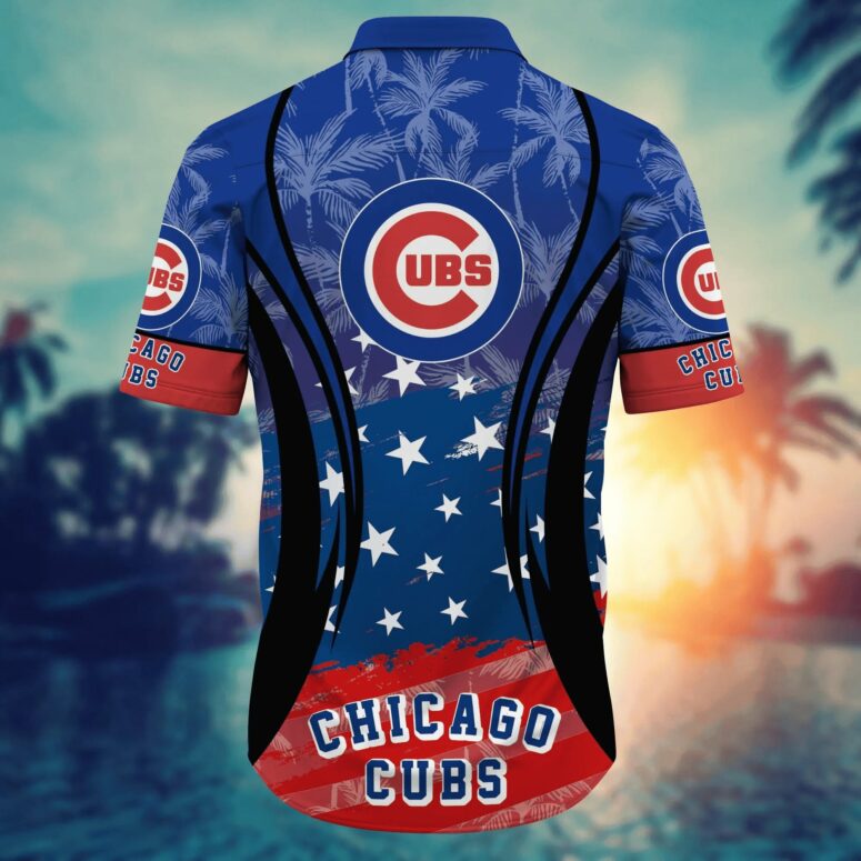 Chicago Cubs All-Star Patriot Hawaiian Shirt