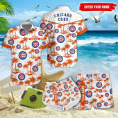 Chicago Cubs Island Breeze Custom Hawaiian Set