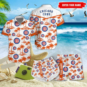 Chicago Cubs Island Breeze Custom Hawaiian Set