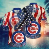 Chicago Cubs Stars And Stripes Hawaiian Shirt - TeeAloha