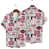 Cincinnati Reds Baseball Icons Hawaiian Shirt - TeeAloha