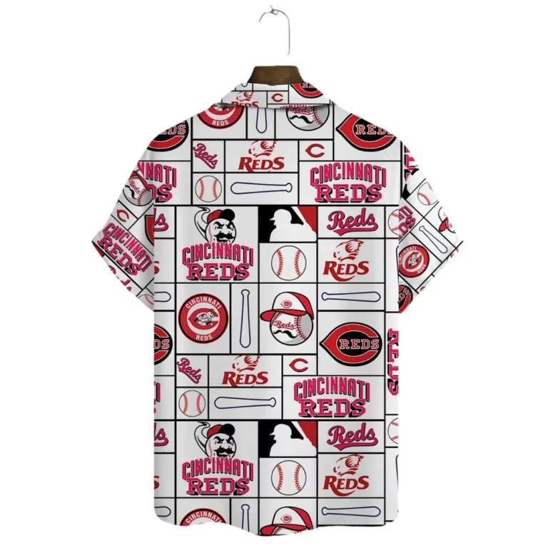 Cincinnati Reds Baseball Icons Hawaiian Shirt