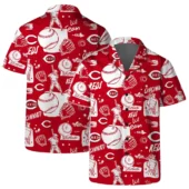 Cincinnati Reds Baseball Sketch Hawaiian Shirt - TeeAloha