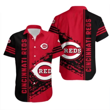 Cincinnati Reds Bold Streak Hawaiian Shirt