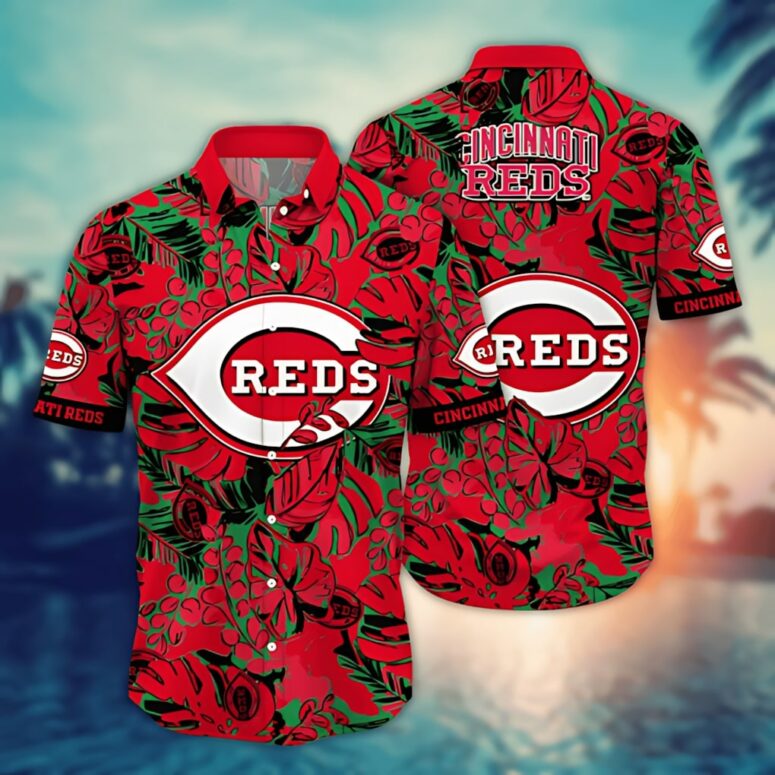 Cincinnati Reds Bold Tropics Hawaiian Shirt