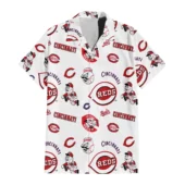 Cincinnati Reds Classic Logo Hawaiian Shirt - TeeAloha