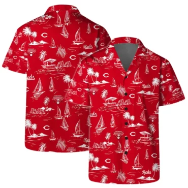 Cincinnati Reds Coastal Vibes Hawaiian Shirt