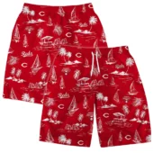 Cincinnati Reds Coastal Vibes Hawaiian Short - TeeAloha