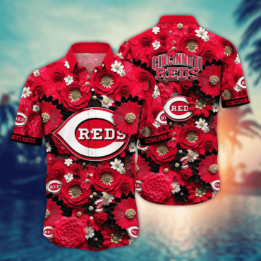 Cincinnati Reds Floral Extravaganza Hawaiian Shirt