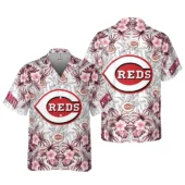 Cincinnati Reds Hibiscus Bloom Hawaiian Shirt - TeeAloha