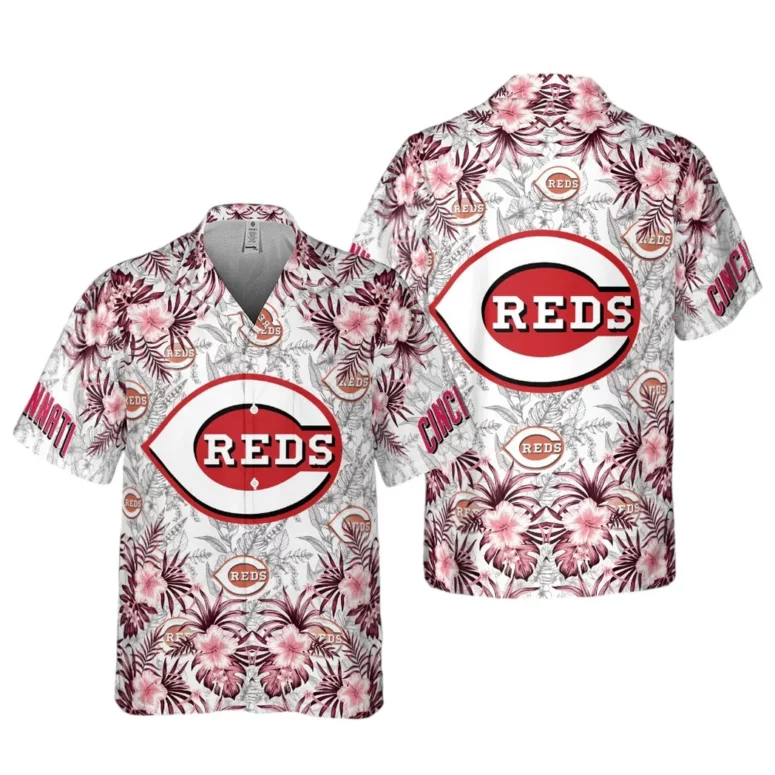 Cincinnati Reds Hibiscus Bloom Hawaiian Shirt