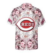 Cincinnati Reds Hibiscus Bloom Hawaiian Shirt Back - TeeAloha