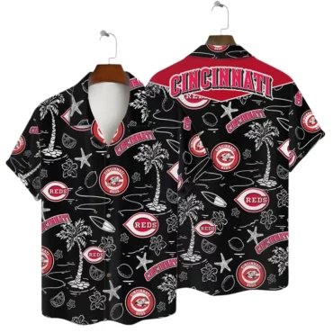 Cincinnati Reds Island Icons Hawaiian Shirt