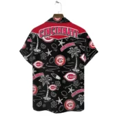 Cincinnati Reds Island Icons Hawaiian Shirt Back - TeeAloha