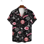 Cincinnati Reds Island Icons Hawaiian Shirt Front - TeeAloha