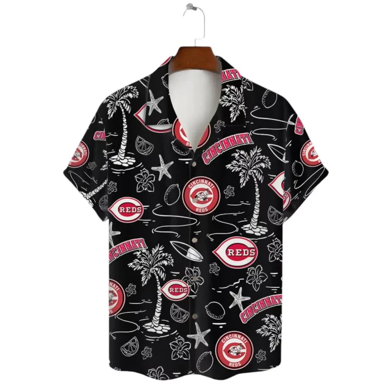 Cincinnati Reds Island Icons Hawaiian Shirt