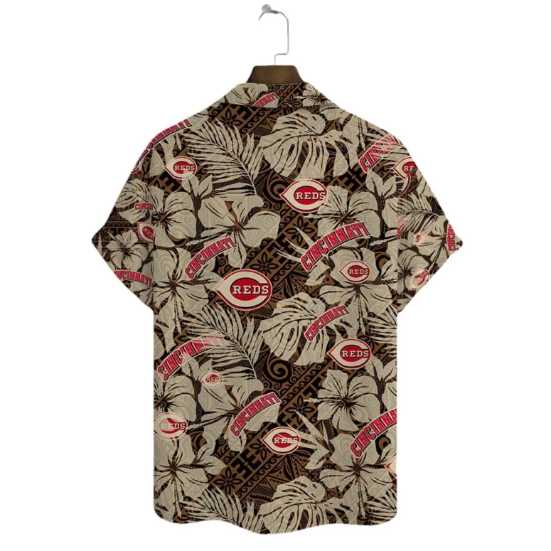 Cincinnati Reds Island Leaves Hawaiian Shirt