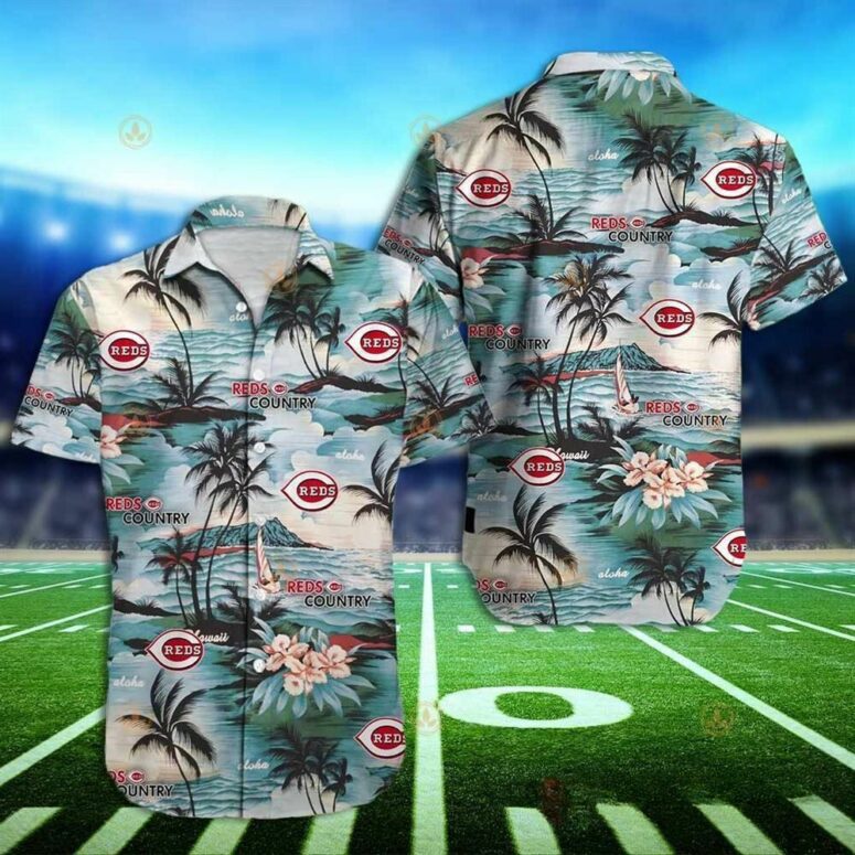 Cincinnati Reds Island Vibes Hawaiian Shirt