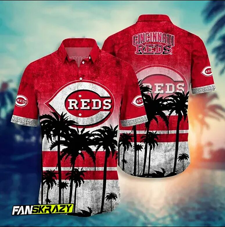 Cincinnati Reds Palm Horizon Hawaiian Shirt