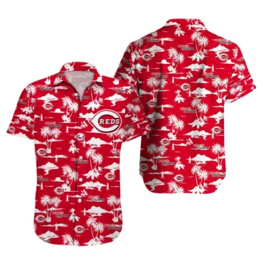 Cincinnati Reds Scenic Paradise Hawaiian Shirt