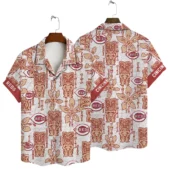 Cincinnati Reds Tiki Heritage Hawaiian Shirt - TeeAloha