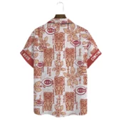 Cincinnati Reds Tiki Heritage Hawaiian Shirt Back - TeeAloha