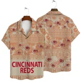 Cincinnati Reds Tribal Sunset Hawaiian Shirt - TeeAloha