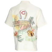 Cincinnati Reds Vintage Beach Hawaiian Shirt Back - TeeAloha