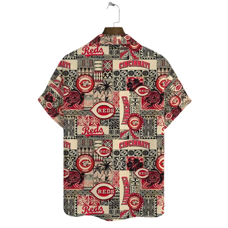 Cincinnati Reds Vintage Patchwork Hawaiian Shirt