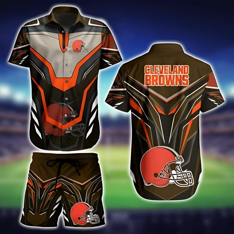 Cleveland Browns Armor Blaze Hawaiian Shirt