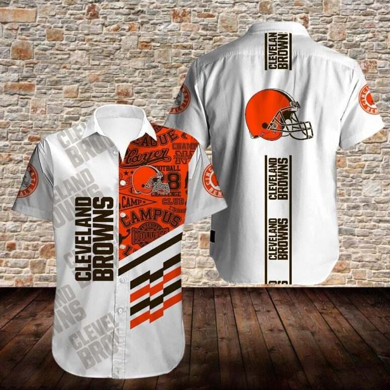 Cleveland Browns Campus Spirit Hawaiian Shirt