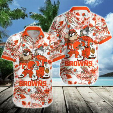 Cleveland Browns Cartoon Paradise Hawaiian Shirt