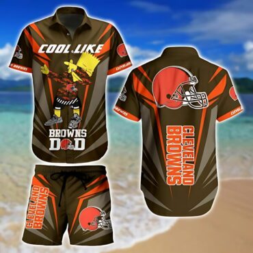 Cleveland Browns Cool Dad Hawaiian Shirt