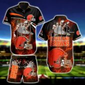 Cleveland Browns Electric Grip Hawaiian Shirt