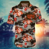 Cleveland Browns Grandpa Vibes Hawaiian Shirt Front - TeeAloha