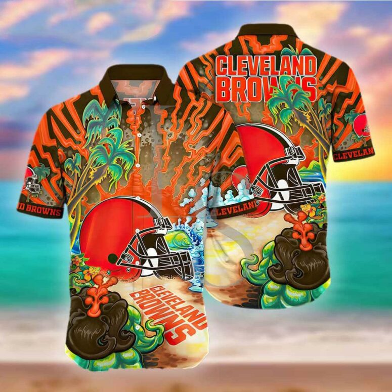 Cleveland Browns Island Heat Hawaiian Shirt