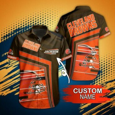 Cleveland Browns Speed Stripe Custom Hawaiian Shirt