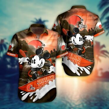 Cleveland Browns Surfing Adventure Hawaiian Shirt