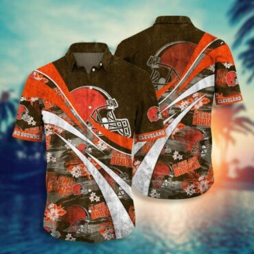 Cleveland Browns Wave Surge Hawaiian Shirt