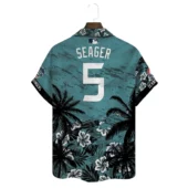 Corey Seager Texas Rangers Hawaiian Shirt Back - TeeAloha