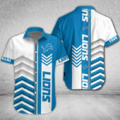 Detroit Lions Chevron Custom Hawaiian Shirt