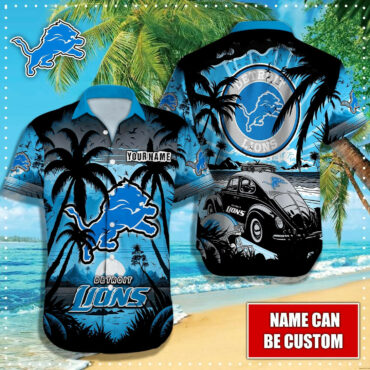 Detroit Lions Custom Cruiser Hawaiian Shirt