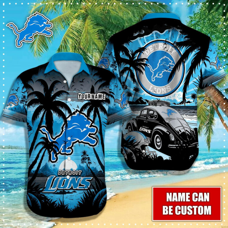 Detroit Lions Custom Cruiser Hawaiian Shirt