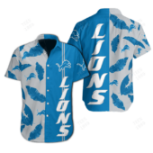 Detroit Lions Feather Breeze Hawaiian Shirt - TeeAloha