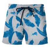 Detroit Lions Feather Breeze Hawaiian Short - TeeAloha