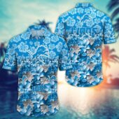 Detroit Lions Floral Blitz Hawaiian Shirt - TeeAloha