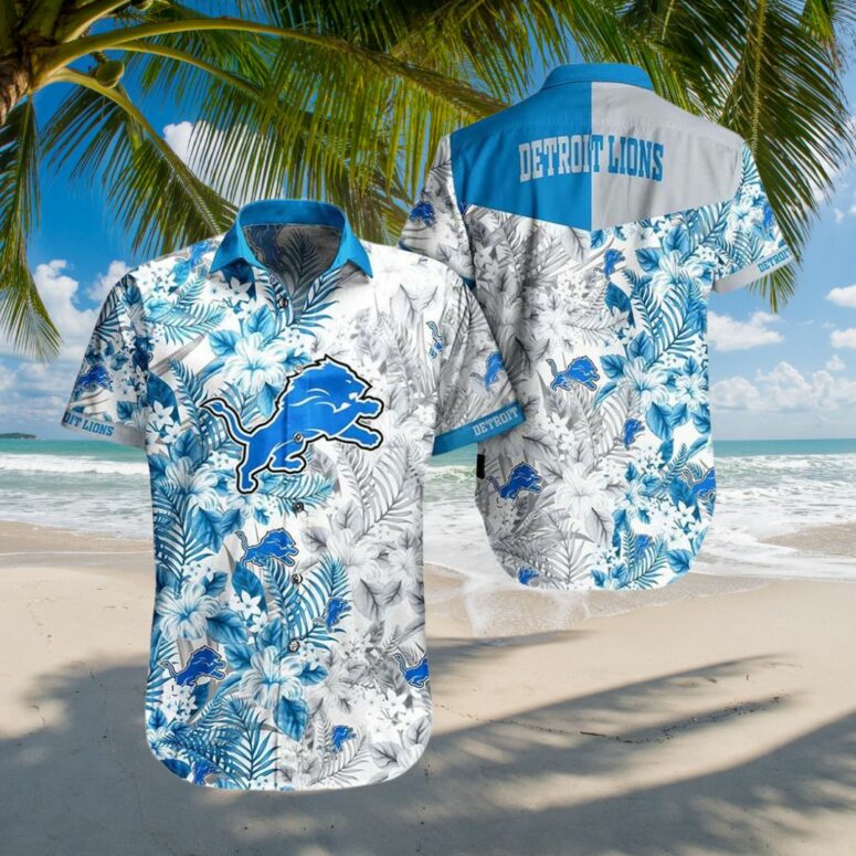 Detroit Lions Floral Breeze Hawaiian Shirt