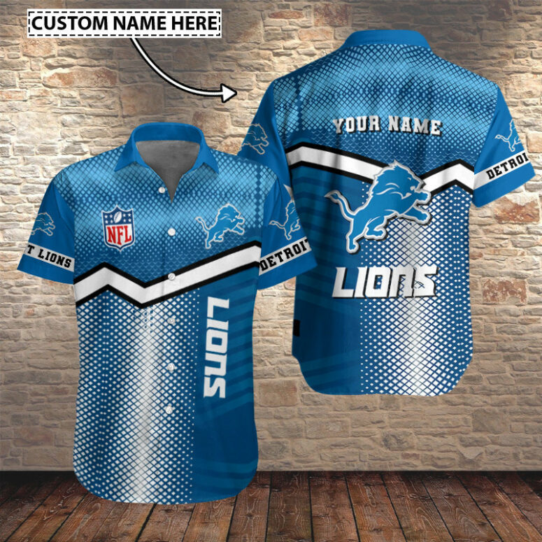 Detroit Lions Game Day Gradient Custom Shirt