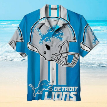 Detroit Lions Helmet Pride Hawaiian Shirt